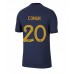 Cheap France Kingsley Coman #20 Home Football Shirt World Cup 2022 Short Sleeve